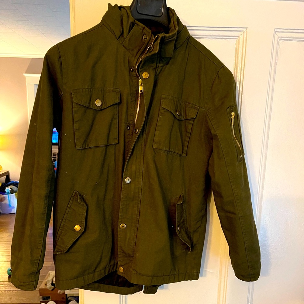 Army green fall jacket